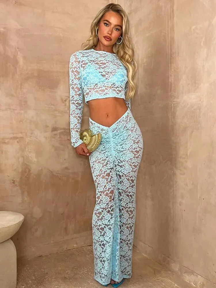 Arielle Lace Holiday Co-Ord & Maxi Dress Collection  Beach & Summer Outfits