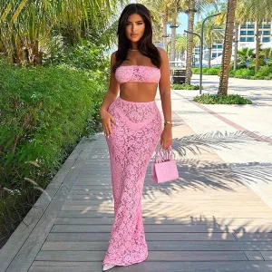 Arielle Lace Holiday Co-Ord & Maxi Dress Collection  Beach & Summer Outfits