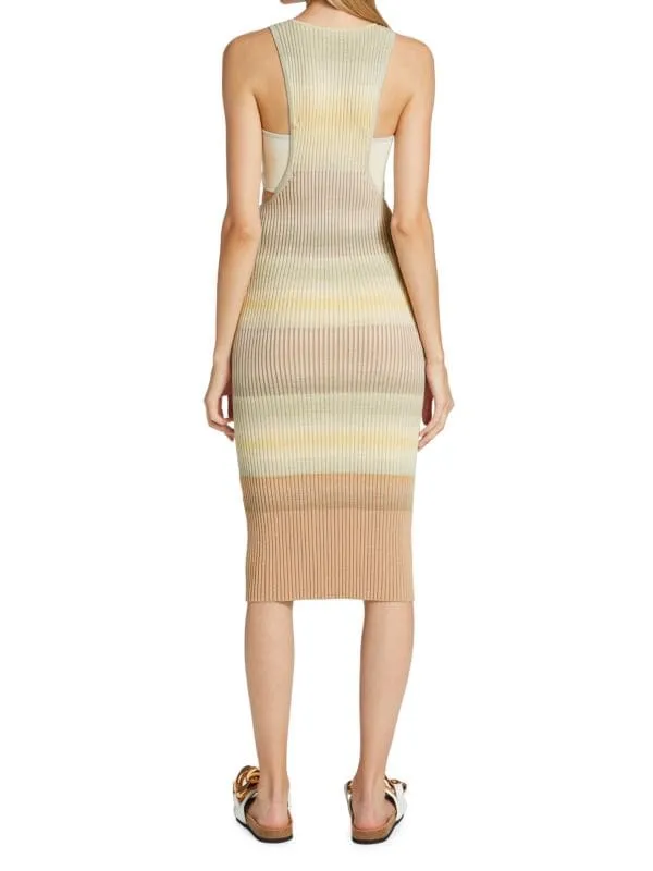 colleen Jonathan Simkhai Cobalt space dye midi dress