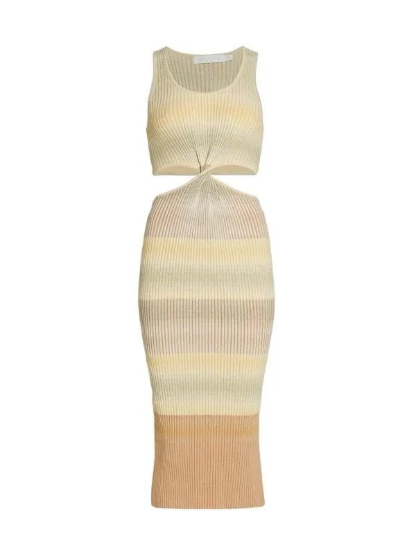 colleen Jonathan Simkhai Cobalt space dye midi dress