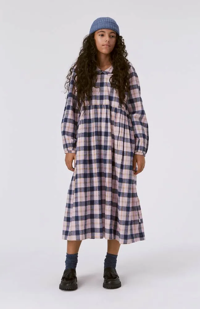 Corlissa Molo Cotton Plaid Dress, Multicolor
