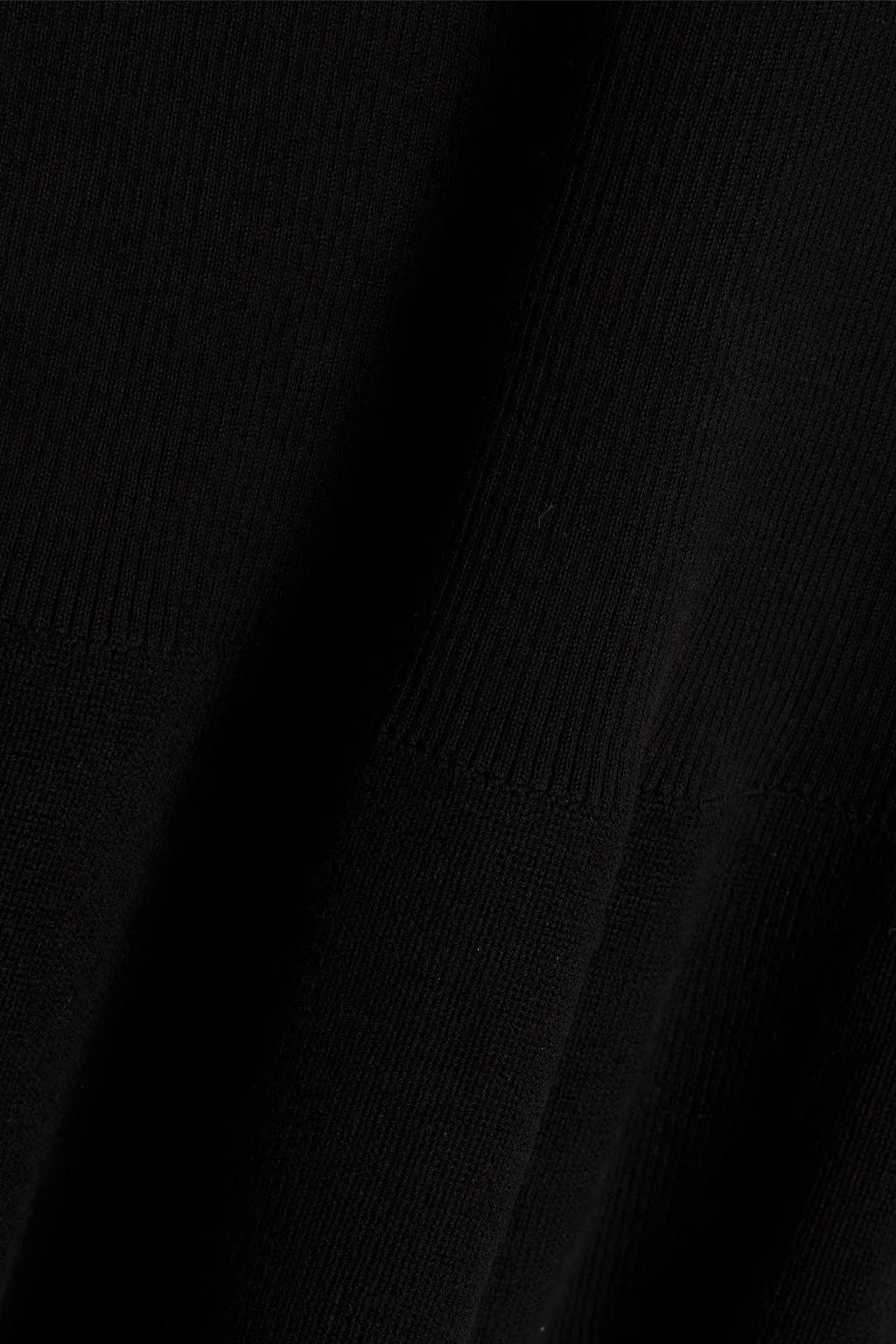 Cotton blend mini dress with ribbed button DEREK LAM 10 CROSBY, black
