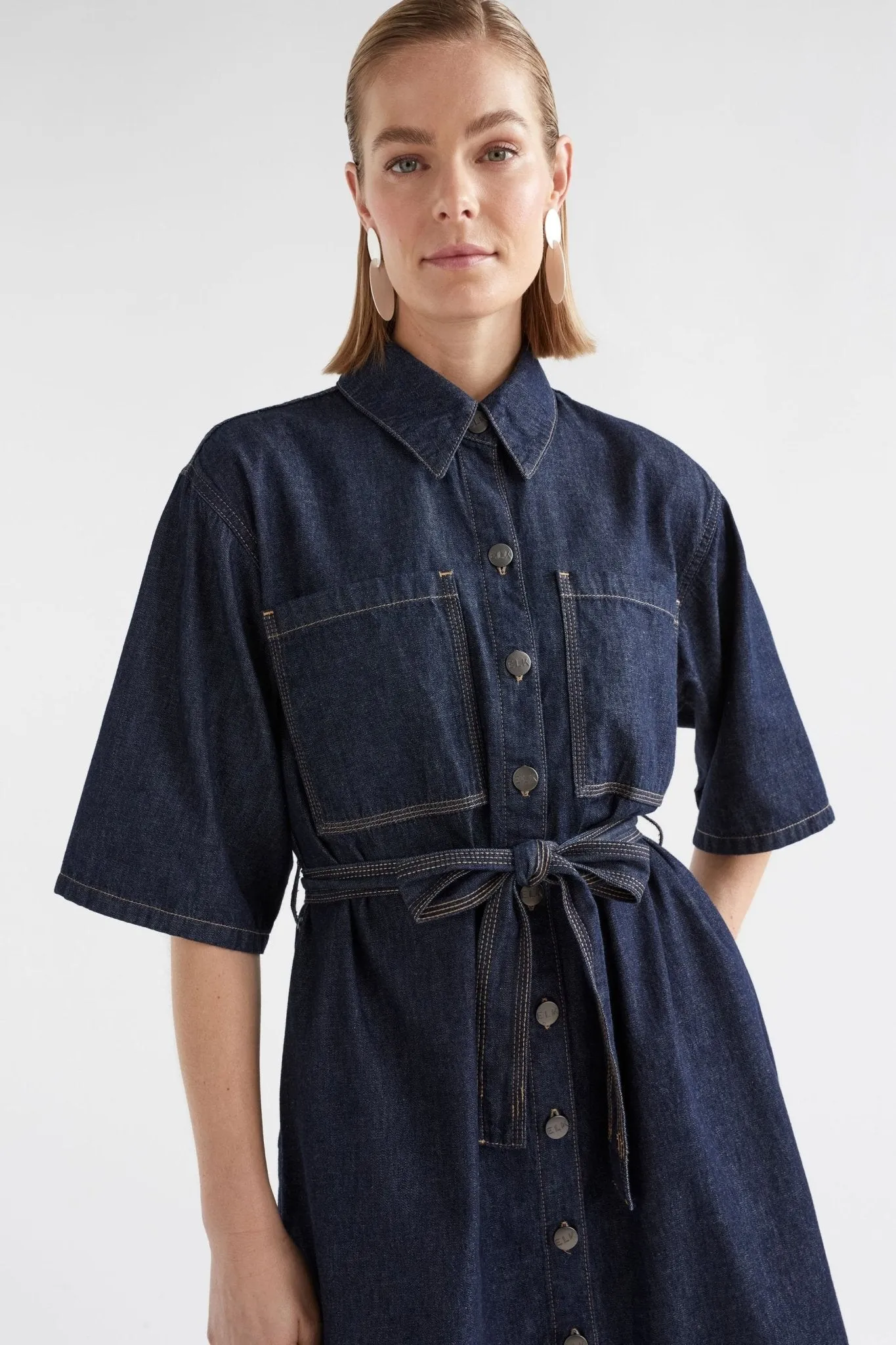 Denym Pocket Shirt Dress