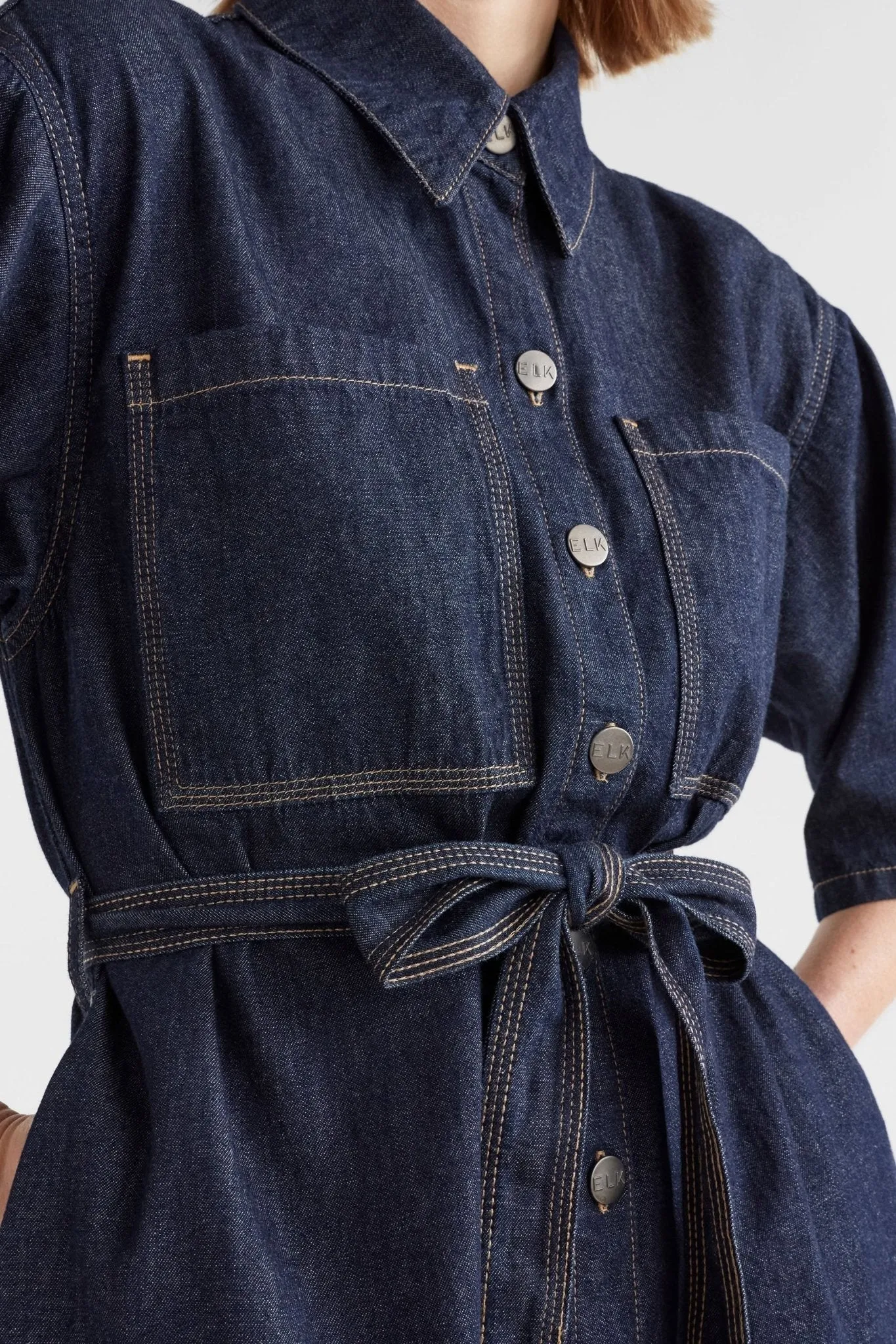 Denym Pocket Shirt Dress