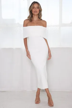 Eloise Sweater Dress - White