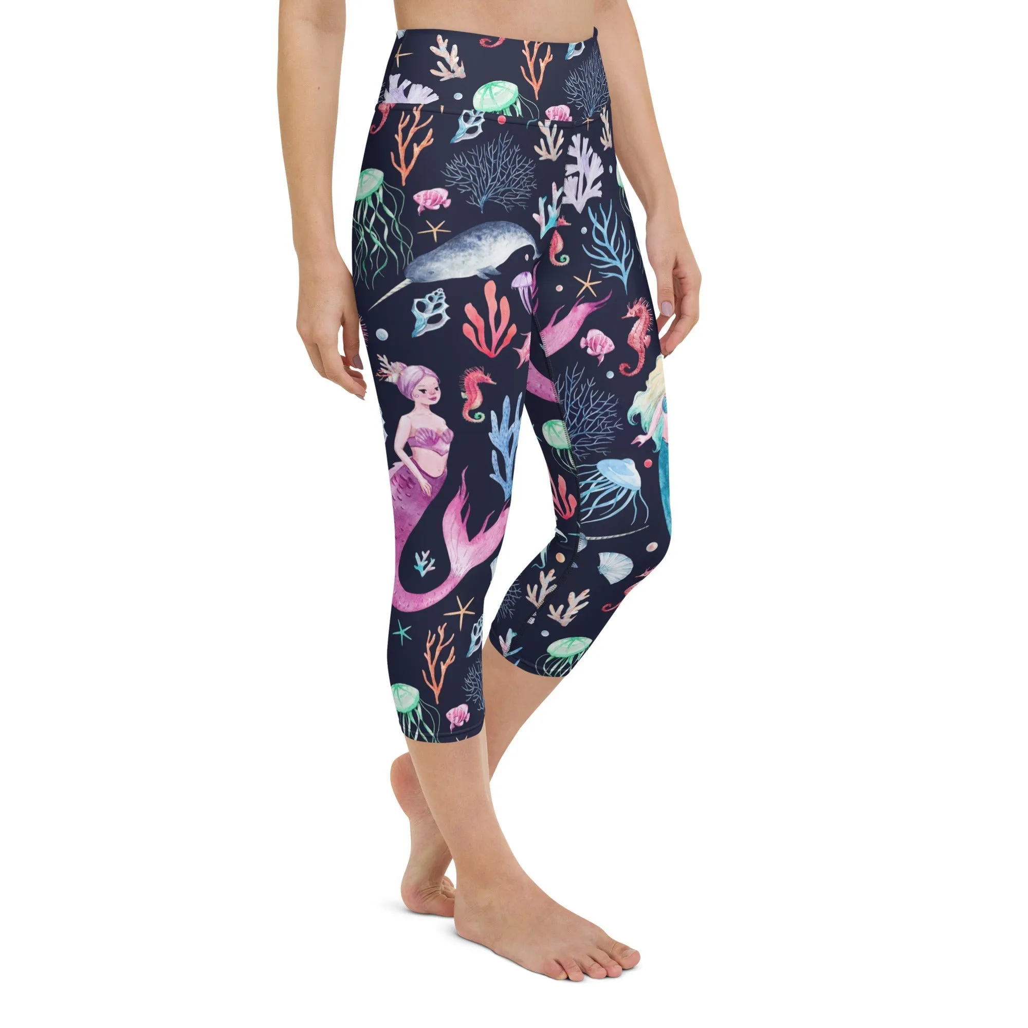 Enchanted Mermaids Yoga Capris