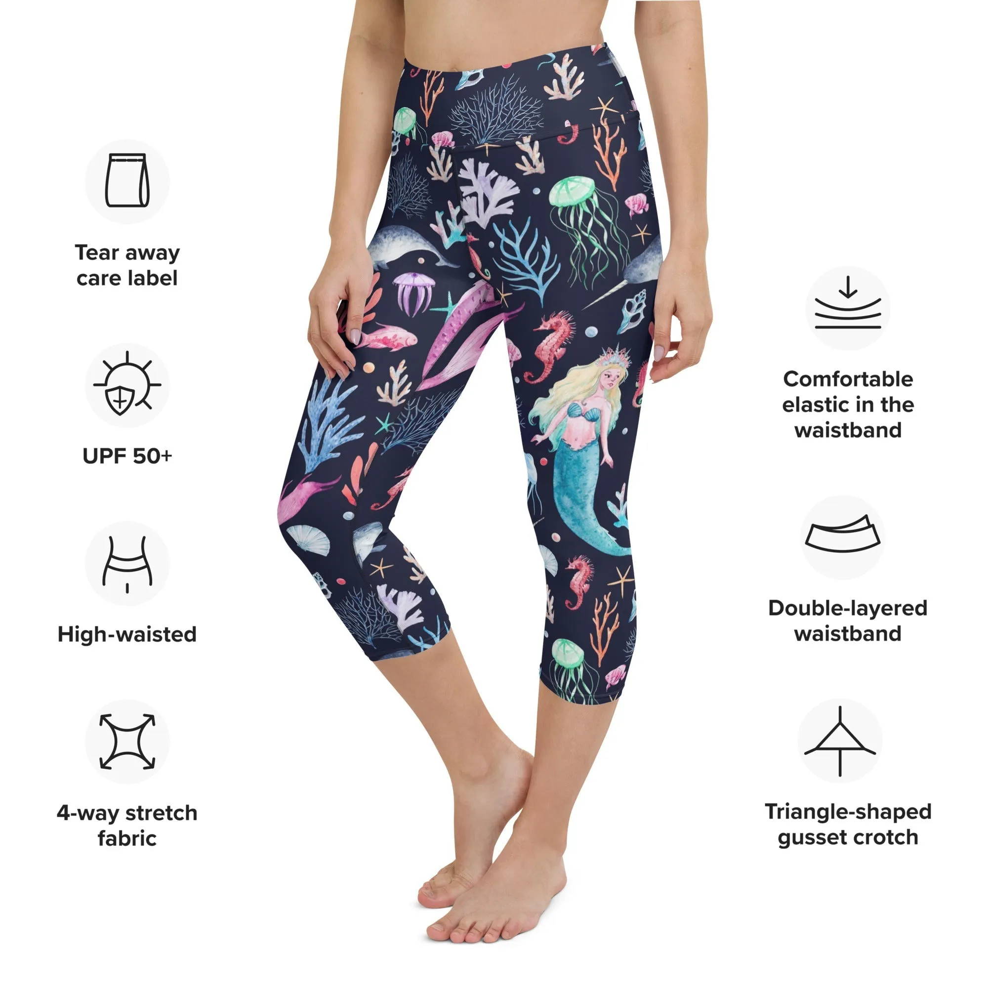 Enchanted Mermaids Yoga Capris