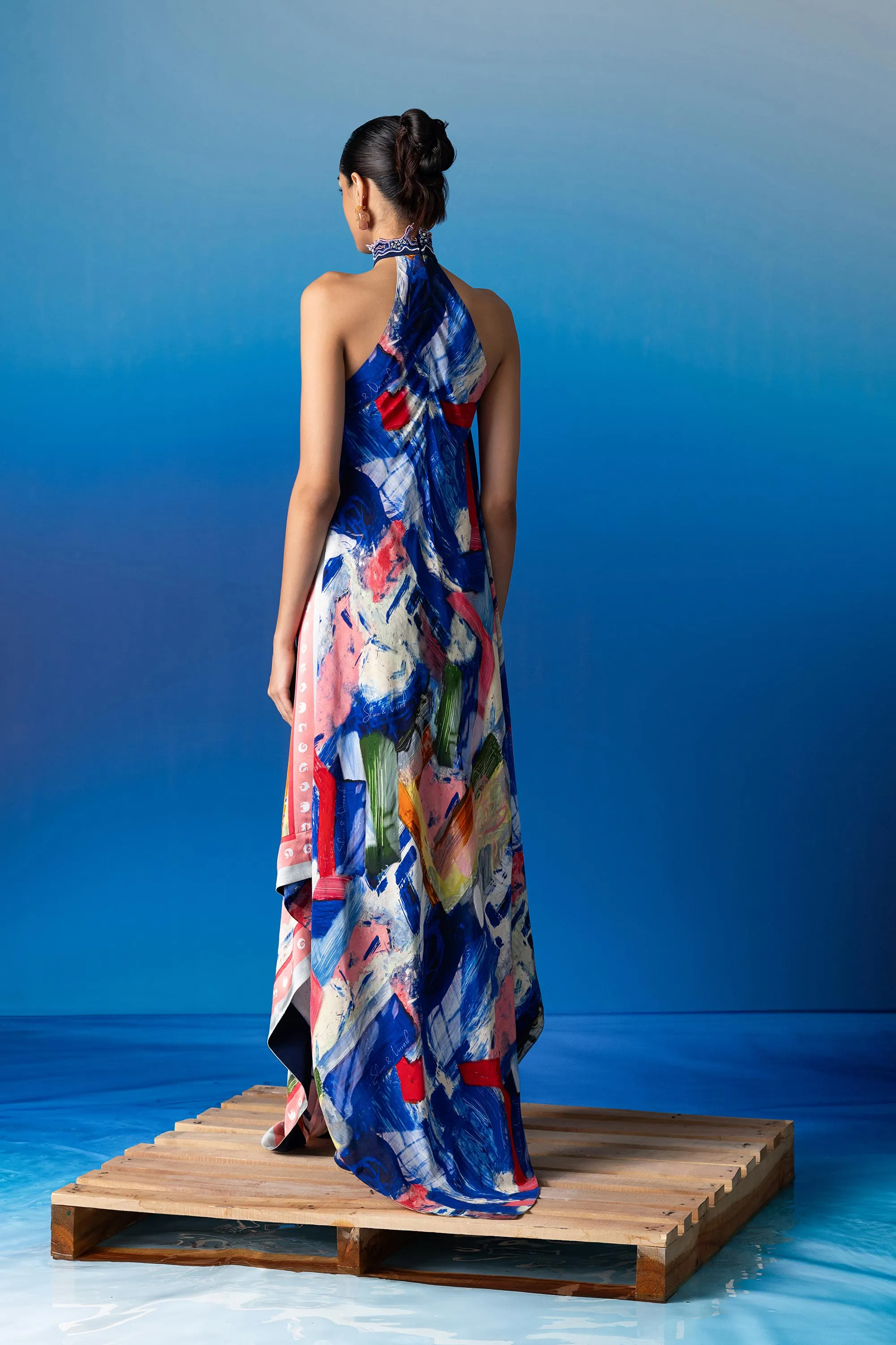 Foxfires Silk Flute Dress
