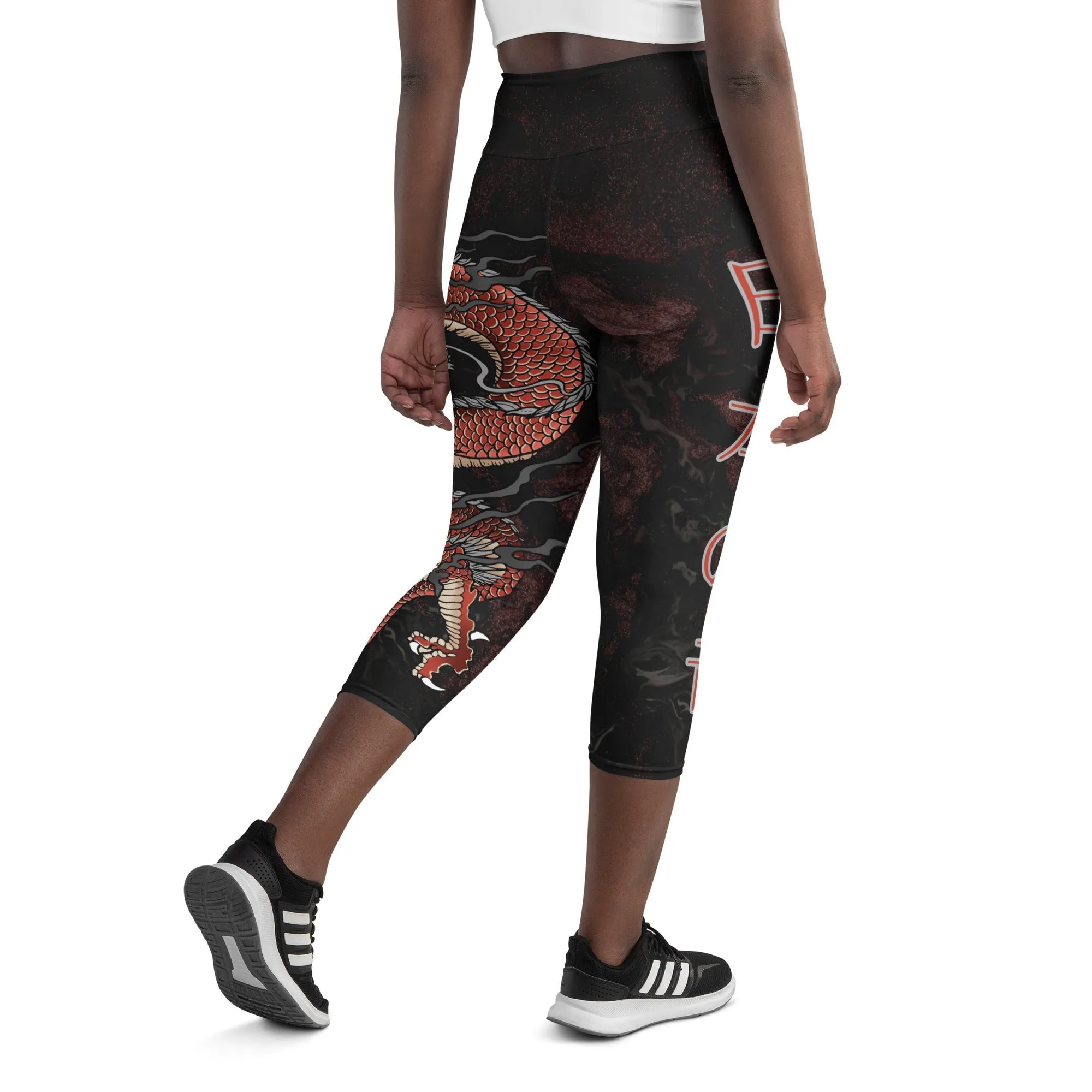Japanese Dragon Yoga Capris