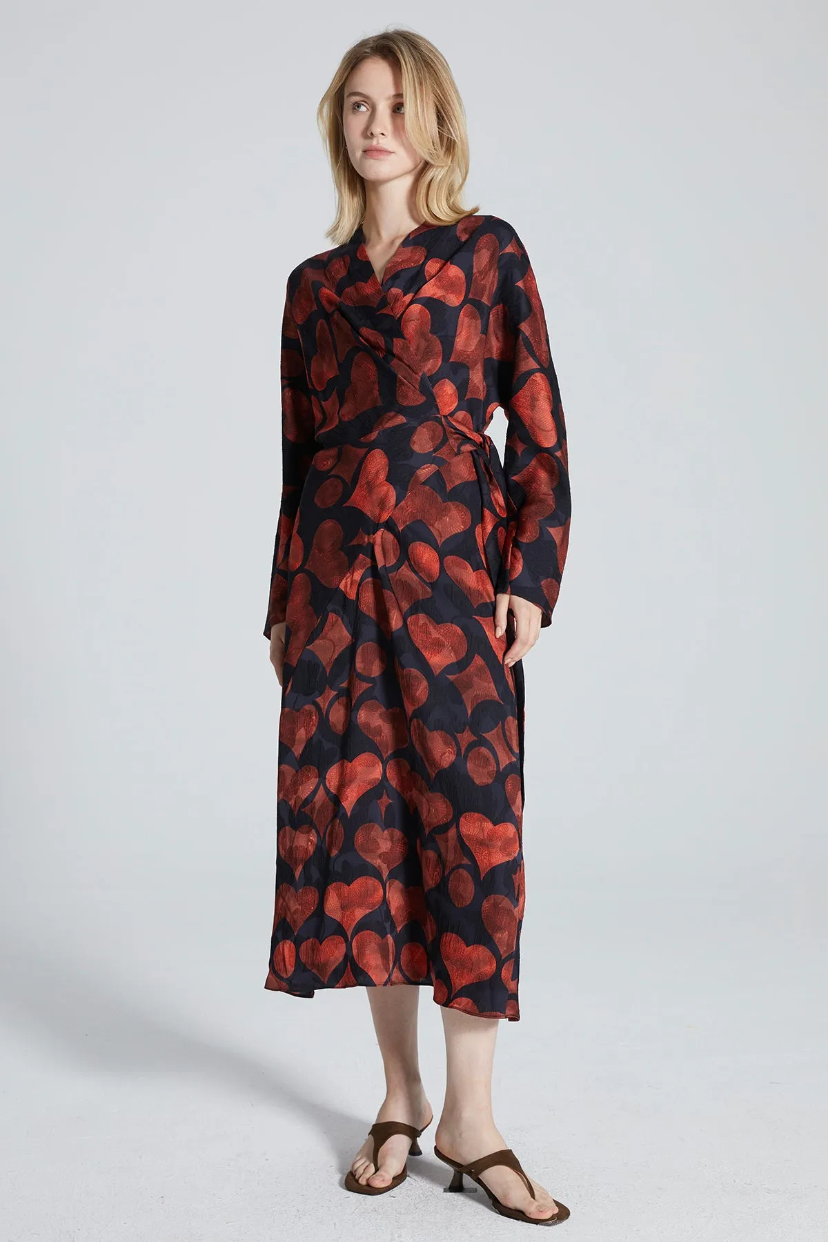 Keoni Print Silk Dress