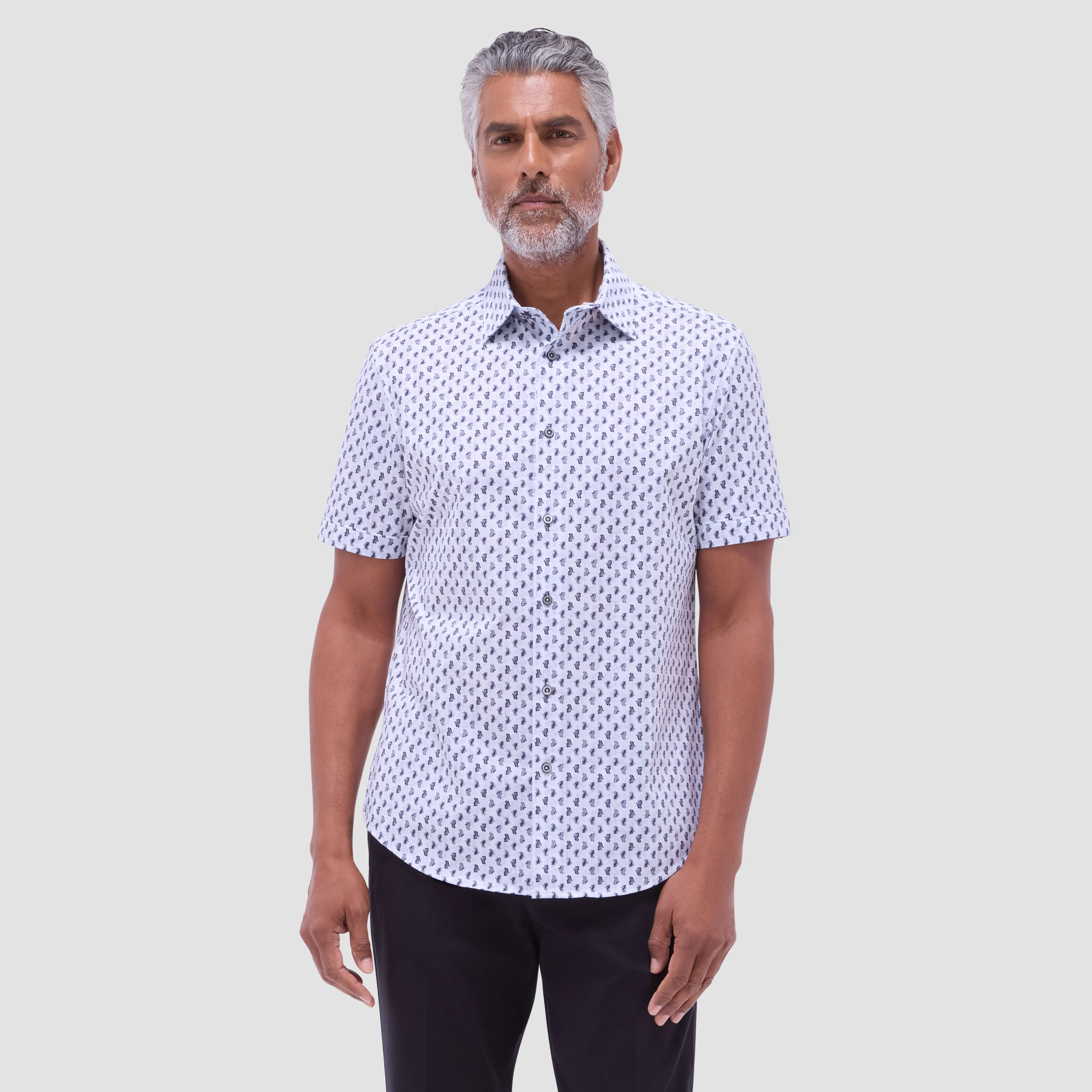 Miles Paisley OoohCotton Short-Sleeve Shirt