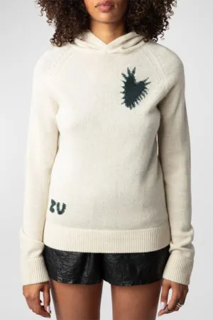 Moony WS Heart Hooded Sweater Flake