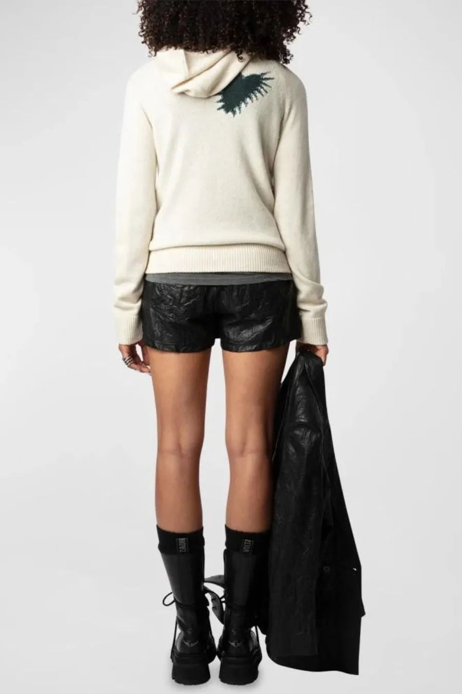 Moony WS Heart Hooded Sweater Flake