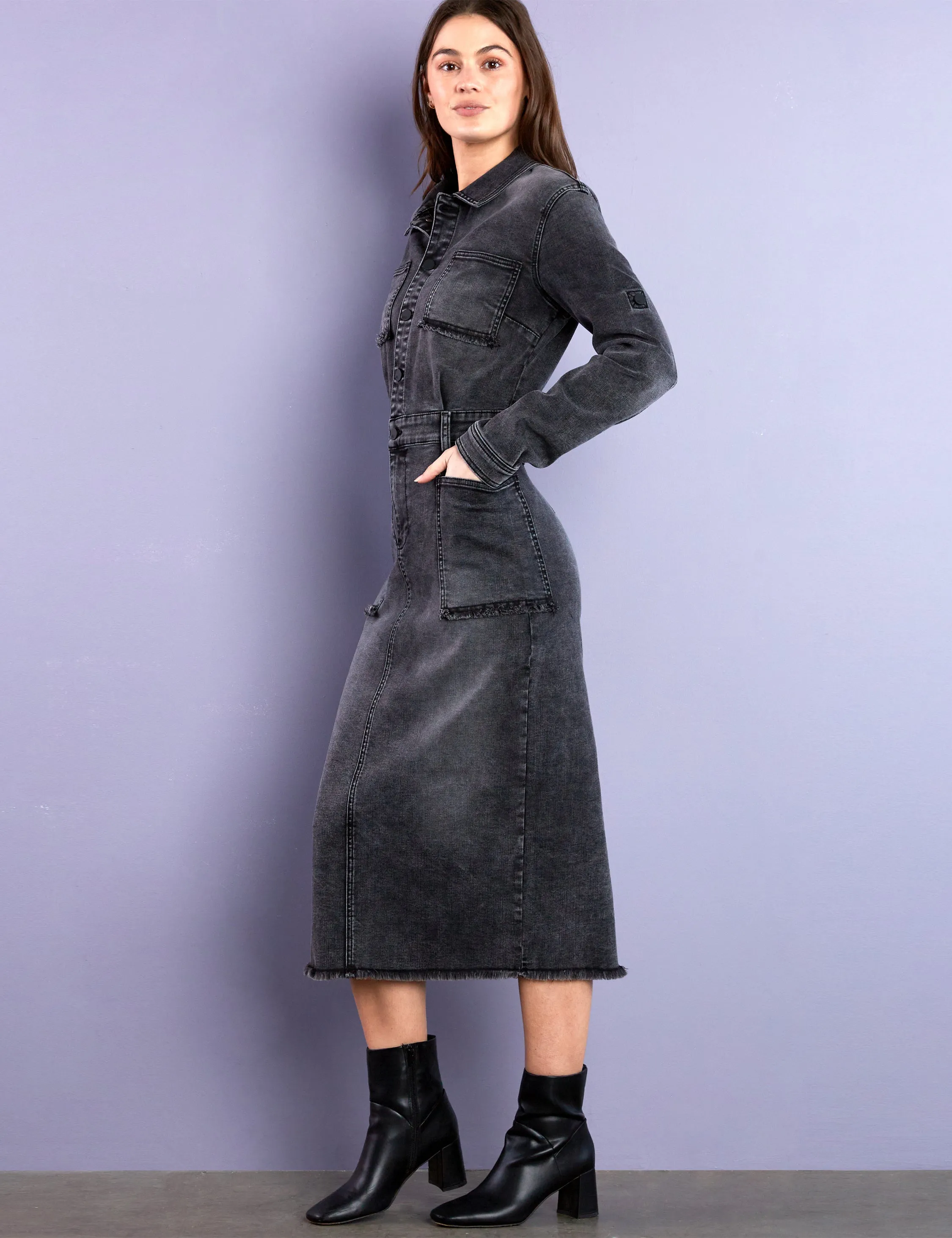 Nora Denim Shirt Dress