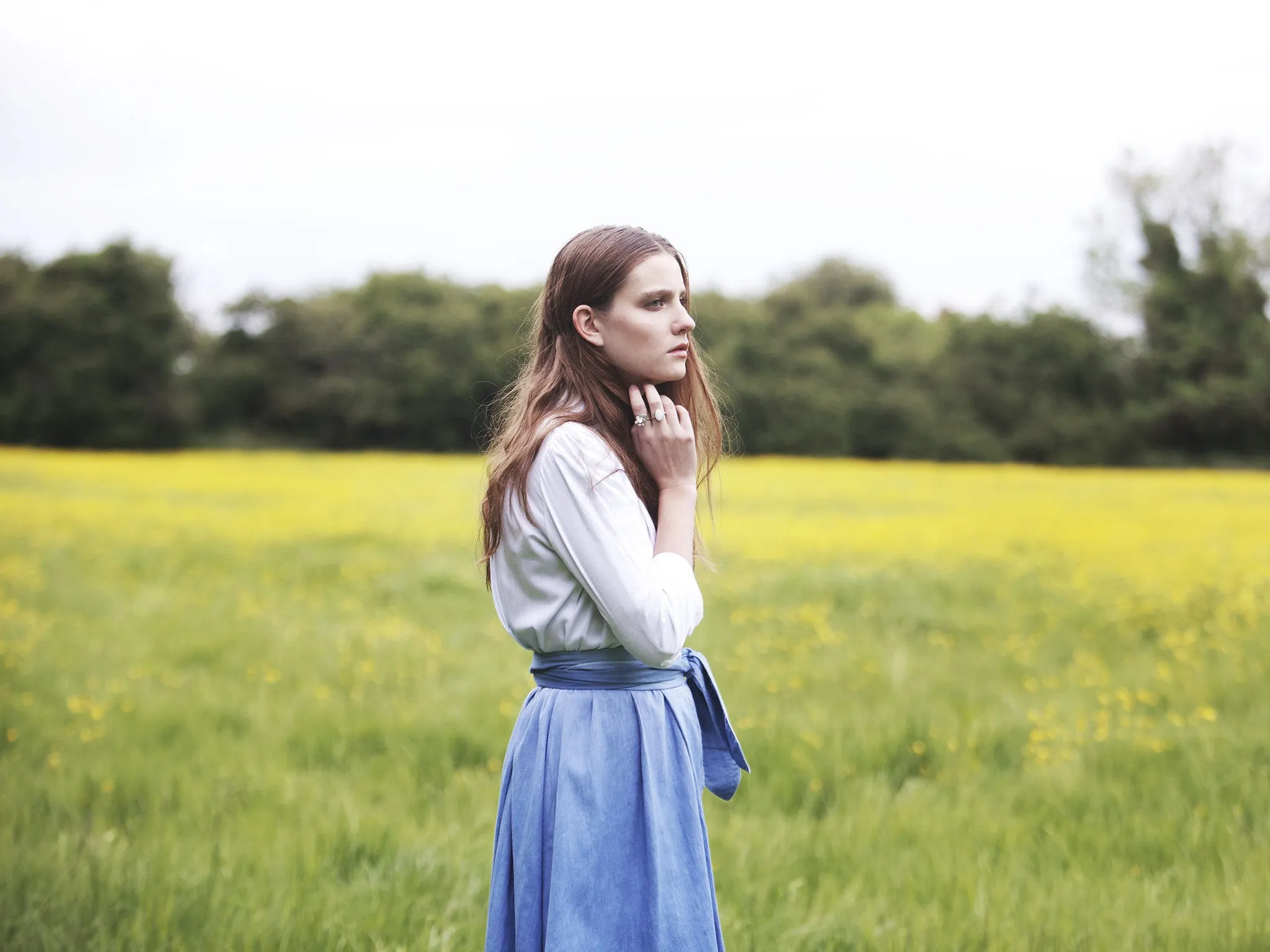 Outsider dip dye shirt dress with obi belt *last two pieces left*