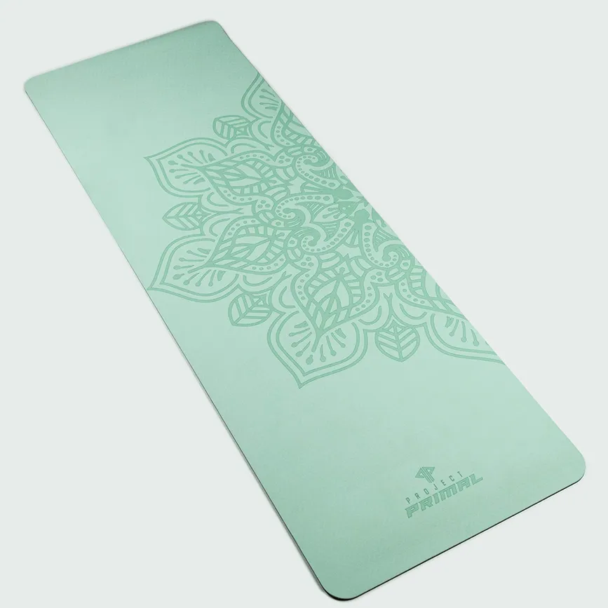 Pastel Green Mandala Edition Yoga Mat