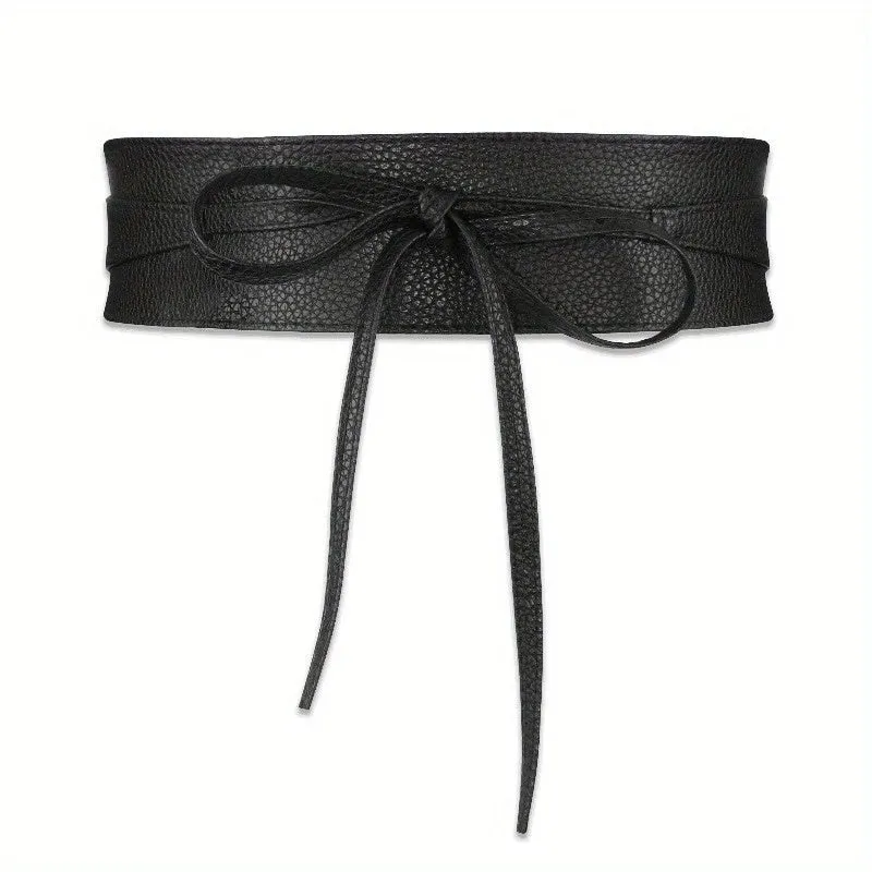 Wrap Tie Belt Black